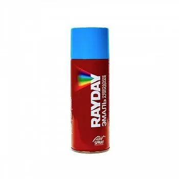 КРАСКА АЭРОЗОЛЬ АЛКИДНАЯ RAL 5012 ГОЛУБАЯ 520 МЛ (1/12) "RAYDAY" RD-036