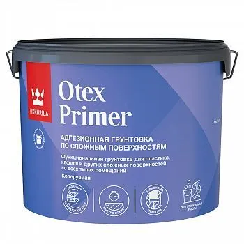 ГРУНТОВКА АДГЕЗИОННАЯ "OTEX PRIMER" 9 Л БАЗА А (1) "ТИККУРИЛА"