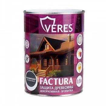 ПРОПИТКА ДЕКОРАТИВНАЯ "FACTURA" СКАНДИНАВИЯ 0,8 Л (1/8) "VERES"