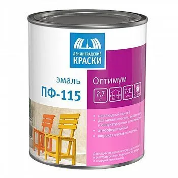 ЭМАЛЬ "ОПТИМУМ" ПФ-115 ГОЛУБАЯ  2,7 КГ (1/6) ТЕКС