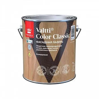 ЛАЗУРЬ ФАСАДНАЯ "VALTTI COLOR CLASSIC" EC 2,7 Л (1/6) "ТИККУРИЛА"