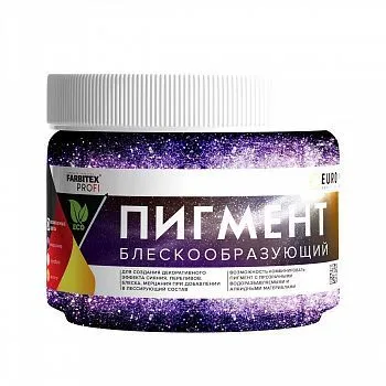 ПИГМЕНТ БЛЕСКООБРАЗУЮЩИЙ ДЛЯ ЛЕССИРУЮЩИХ СОСТАВОВ МЕРЦАНИЕ 0,1 КГ (12) "FARBITEX PROFI"