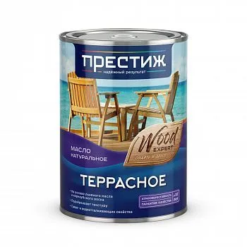 МАСЛО ТЕРРАСНОЕ НАТУРАЛЬНОЕ МАХАГОН 0,9 Л (1/6) "ПРЕСТИЖ"