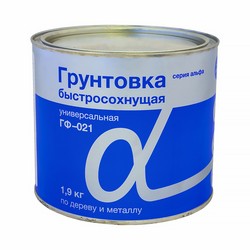 ГРУНТ ГФ-021 "ALFAVIT" БЫСТРОСОХНУЩИЙ КРАСНО-КОРИЧНЕВЫЙ 1,9 КГ (1/6) СЕРИЯ АЛЬФА