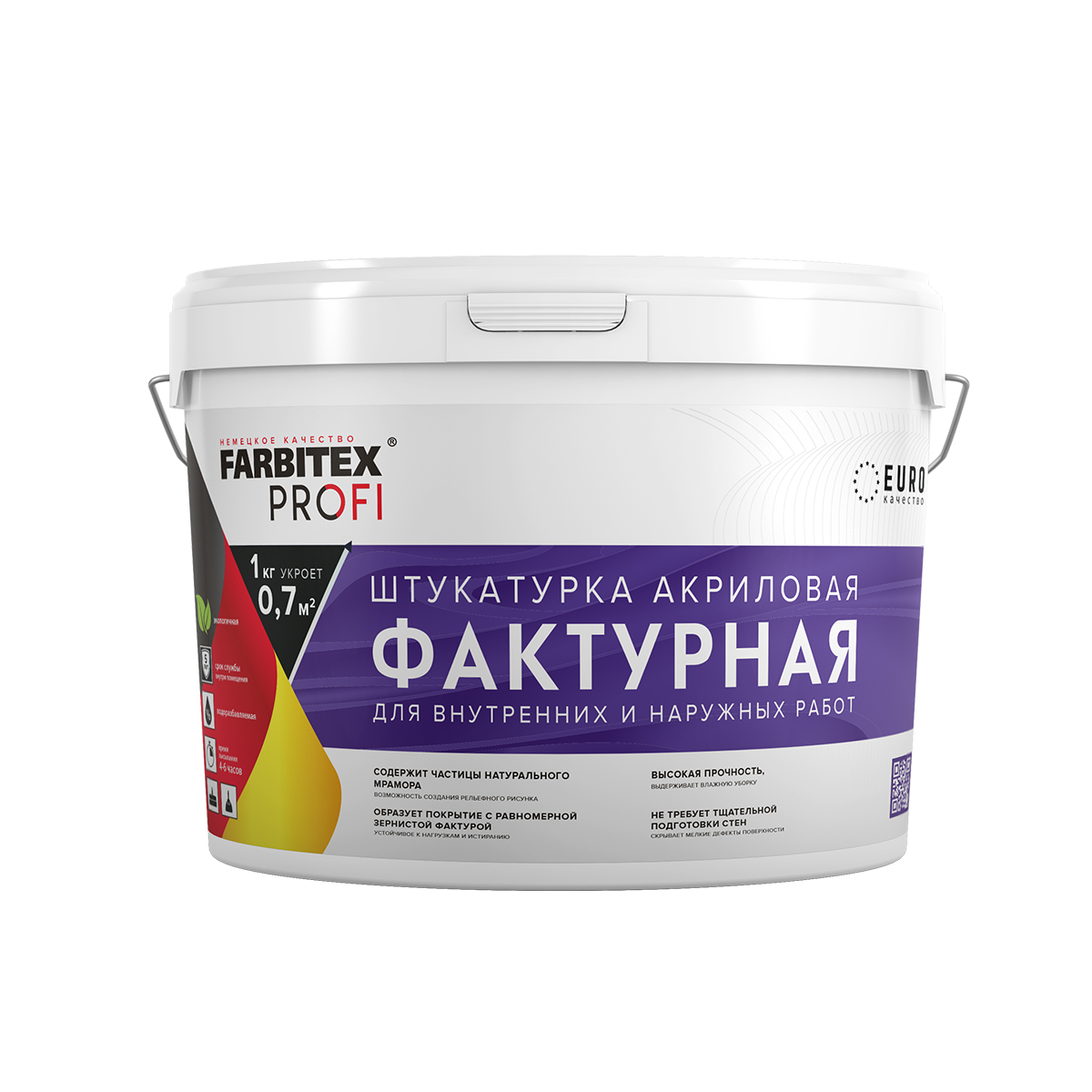 ШТУКАТУРКА ФАКТУРНАЯ 16 КГ (1) "FARBITEX PROFI"