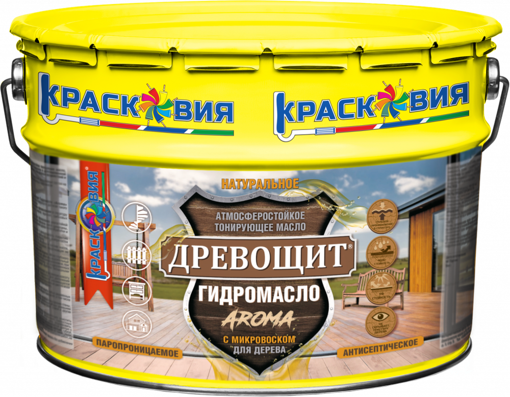 Древощит Гидромасло «Aroma» (атмосферостойкое масло с микровоском)