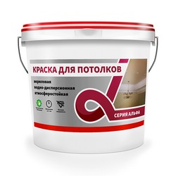 КРАСКА В/Д  ДЛЯ ПОТОЛКОВ "ALFAVIT"  3 КГ (1) СЕРИЯ АЛЬФА