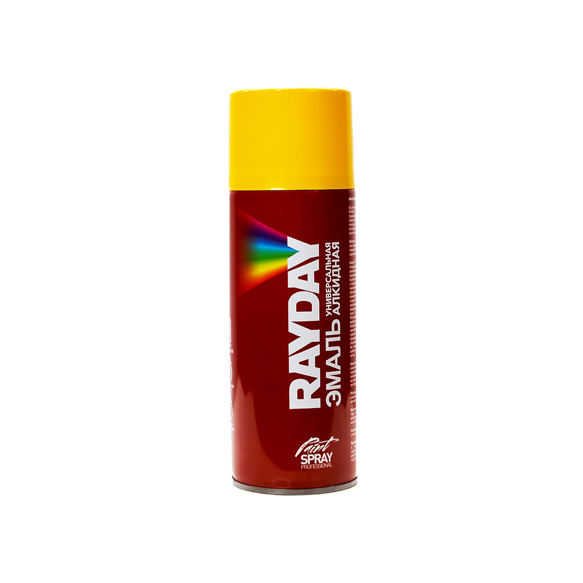 КРАСКА АЭРОЗОЛЬ АЛКИДНАЯ RAL 1018 ЖЕЛТАЯ 520 МЛ (1/12) "RAYDAY" RD-037