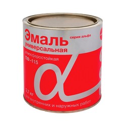 ЭМАЛЬ "ALFAVIT" ПФ-115 БЕЖЕВАЯ  2,7 КГ (1/6) СЕРИЯ АЛЬФА