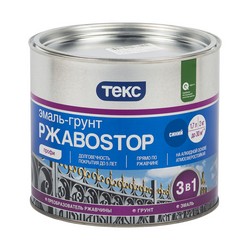 ГРУНТ- ЭМАЛЬ ПО РЖАВЧИНЕ "РЖАВОSTOP"  СИНЯЯ  2 КГ (1/6) ТЕКС