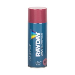 КРАСКА АЭРОЗОЛЬ АКРИЛ. МЕТАЛЛИК  РОЗОВЫЙ  520 МЛ (12) "RAYDAY" PM-0005