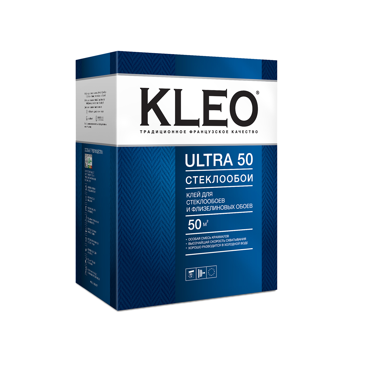 КЛЕЙ ДЛЯ СТЕКЛООБОЕВ "ULTRA" 500 Г (1/12) "KLEO"