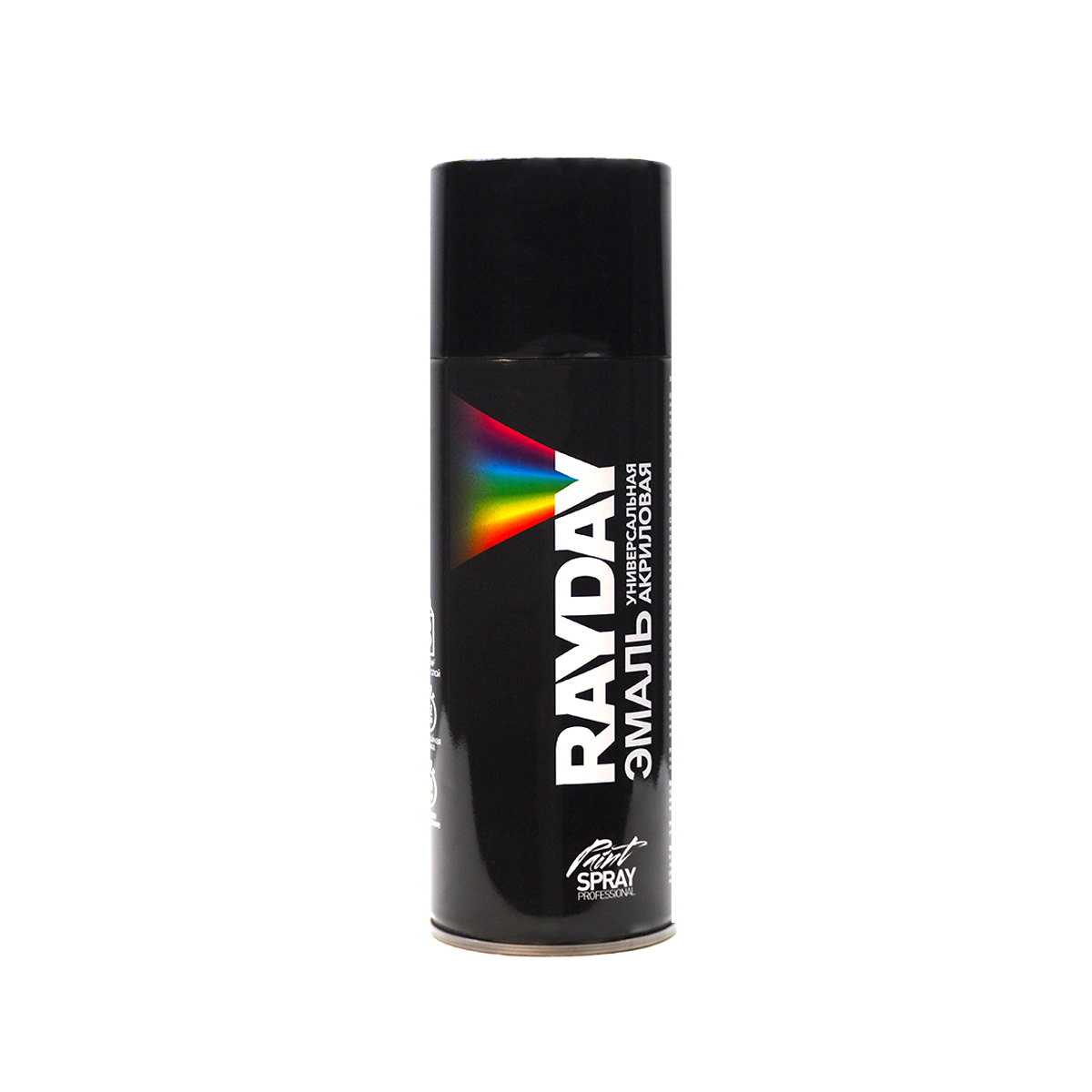 КРАСКА АЭРОЗОЛЬ АКРИЛ. RAL 9005 ЧЕРНАЯ ГЛЯНЦЕВ. 520 МЛ (1/12) "RAYDAY" RD-077