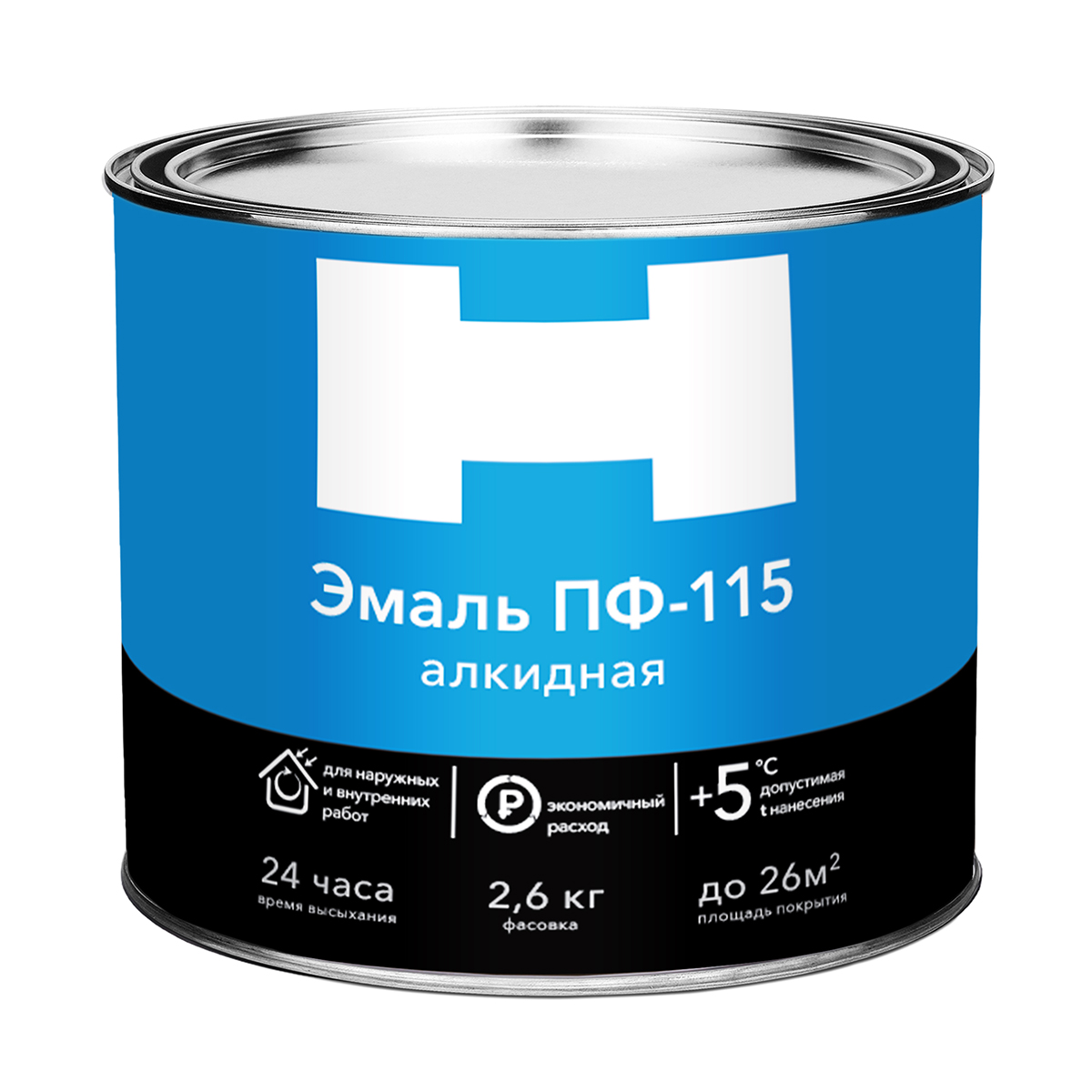 ЭМАЛЬ ПФ-115 "H" БЕЛАЯ 2,6 КГ (1/6) 210226