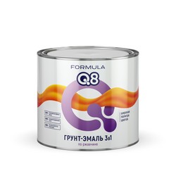 ГРУНТ- ЭМАЛЬ ПО РЖАВЧИНЕ "FORMULA Q8"  ЖЕЛТАЯ  1,9 КГ (1/6)