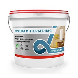 КРАСКА В/Д ИНТЕРЬЕРНАЯ СУПЕРБЕЛАЯ "ALFAVIT"  6,5 КГ (1) СЕРИЯ АЛЬФА