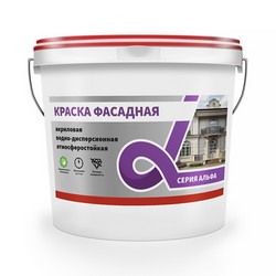 КРАСКА В/Д ФАСАДНАЯ "ALFAVIT"  3 КГ (1) СЕРИЯ АЛЬФА